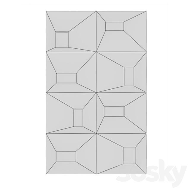 FIFTYFOURMS Talisman Wall Panels 3DS Max Model - thumbnail 3