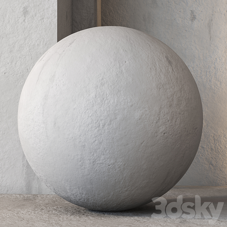 Grunge Old Plaster Texture 4K – Seamless 3DS Max Model - thumbnail 2