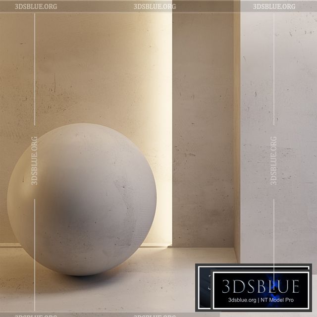 Light wall plaster 3DS Max - thumbnail 3