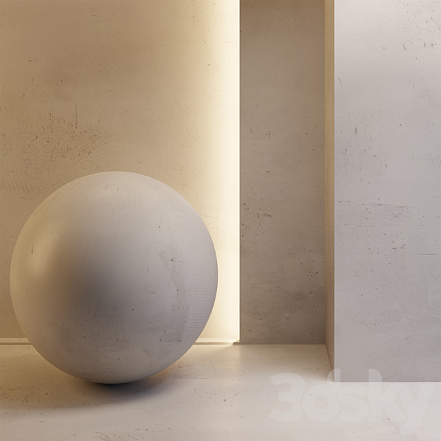 Light wall plaster 3DSMax File - thumbnail 1