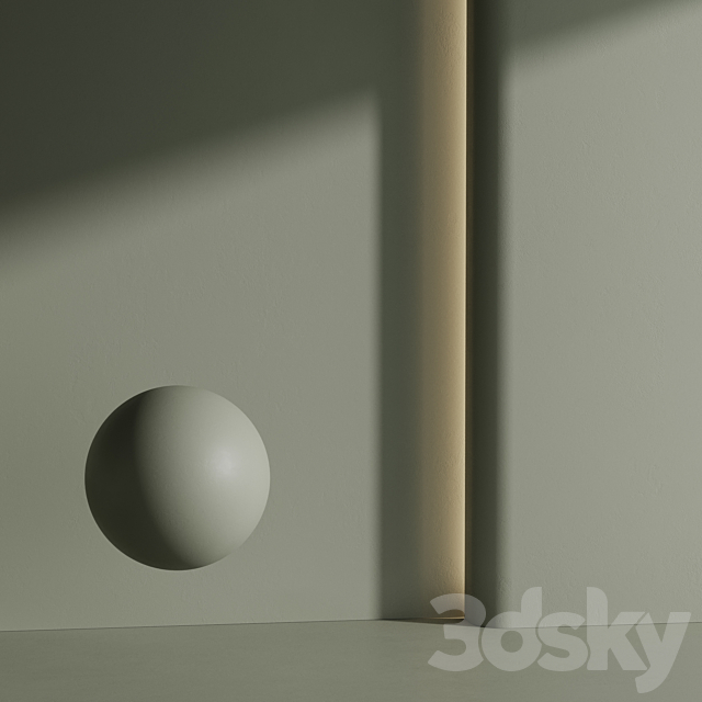 Matte wall paint 002 3DS Max Model - thumbnail 6