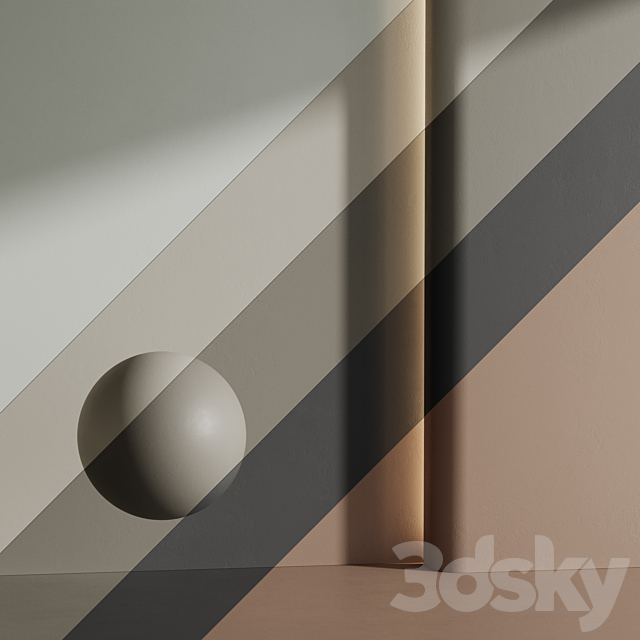 Matte wall paint 004 3ds Max - thumbnail 1