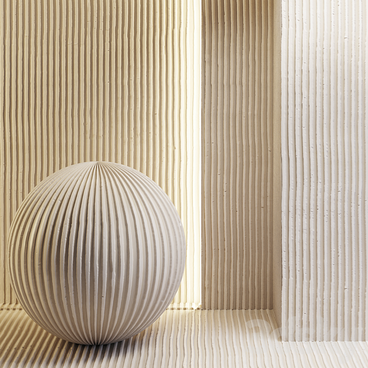 Plaster stripes 3DS Max Model - thumbnail 1