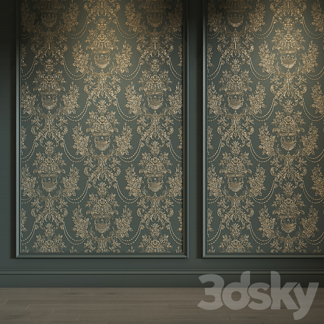 Plaster wallpaper 229 (WallCrusta) 3ds Max - thumbnail 2