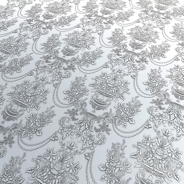 Plaster wallpaper 229 (WallCrusta) 3ds Max - thumbnail 3