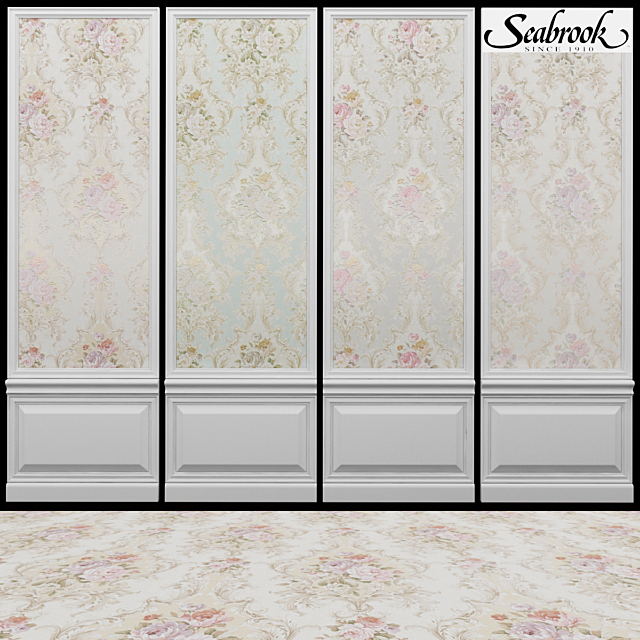 Seabrook Damask Folio-2 3ds Max - thumbnail 1