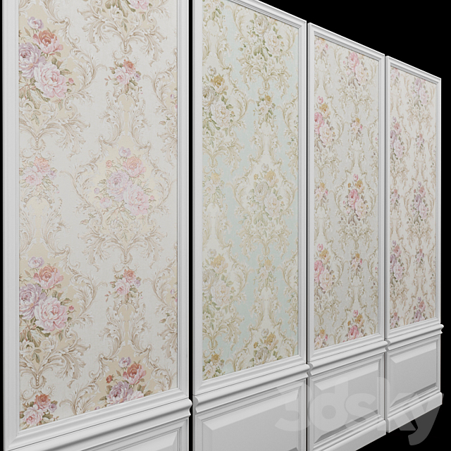 Seabrook Damask Folio-2 3ds Max - thumbnail 2