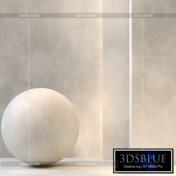 Stucco Textured Beige \/ PBR \/ Seamless \/ 4k \/ set04 3DS Max - thumbnail 3