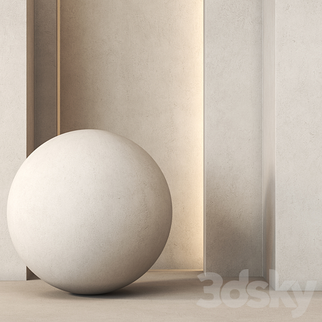 Stucco Wall Covering Texture 4K – Seamless 3ds Max - thumbnail 1