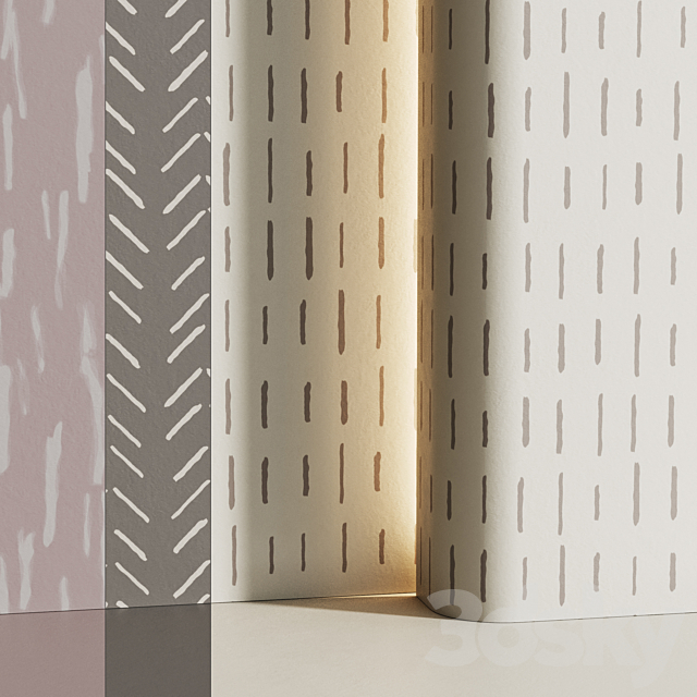 Wall pattern _ Wallpaper pattern 007 3ds Max - thumbnail 2