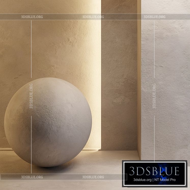 Wall plaster 3DS Max - thumbnail 3