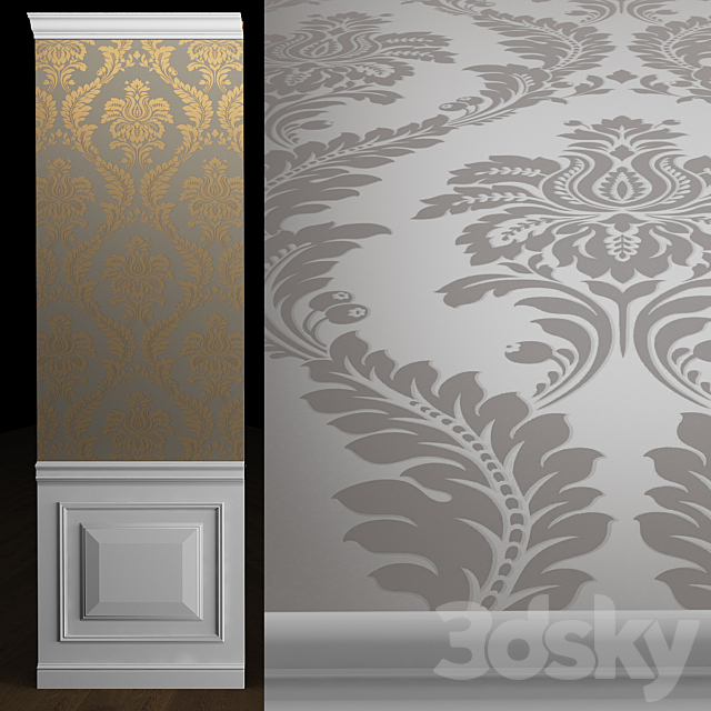 Wallpaper Persian chic Grandeco 3ds Max - thumbnail 1