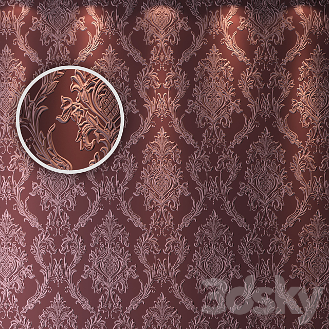 Wallpaper WALLCRUSTA 181 3ds Max - thumbnail 1