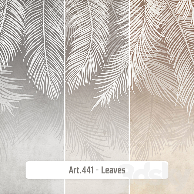 Wallpapers – Art.N2-441 Leaves 3ds Max - thumbnail 1