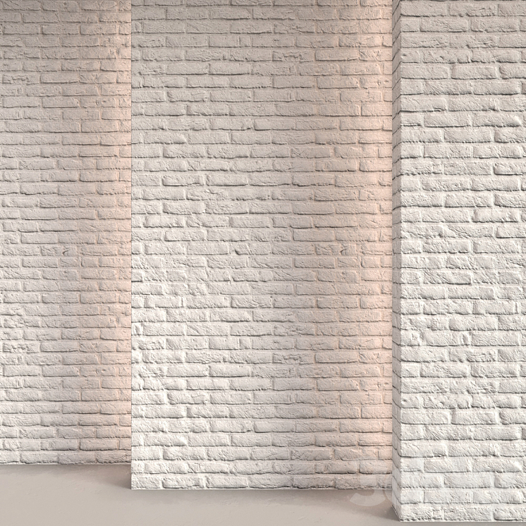 White brick 07 3DS Max - thumbnail 1