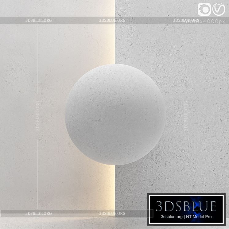 White stucco texture 3DS Max - thumbnail 3