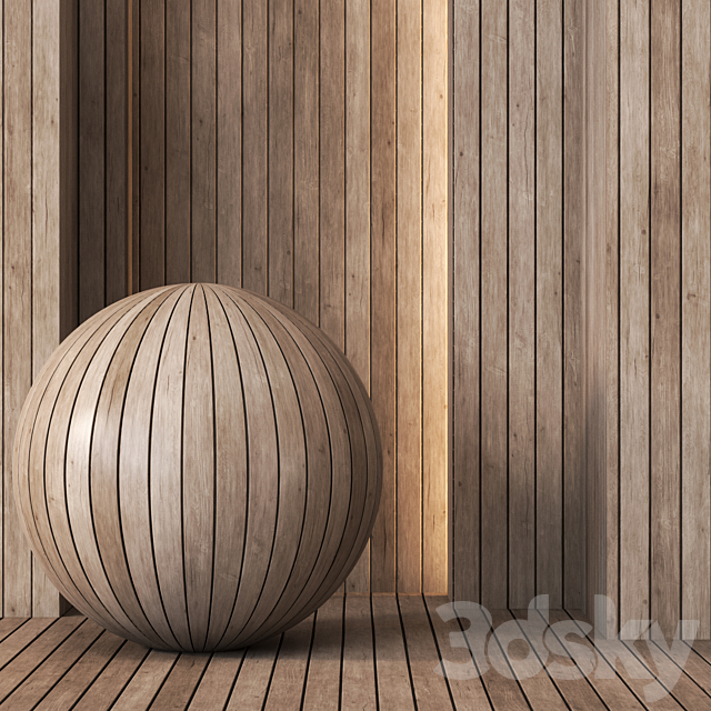 2 Plank Wood Texture – 4K – Seamless 3ds Max - thumbnail 1