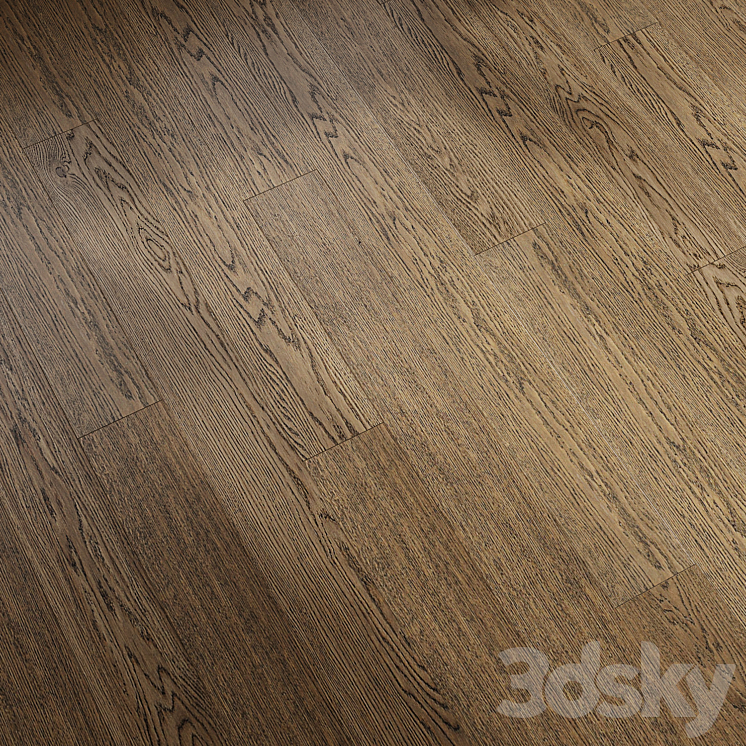 Cane oak parquet 3DS Max Model - thumbnail 2