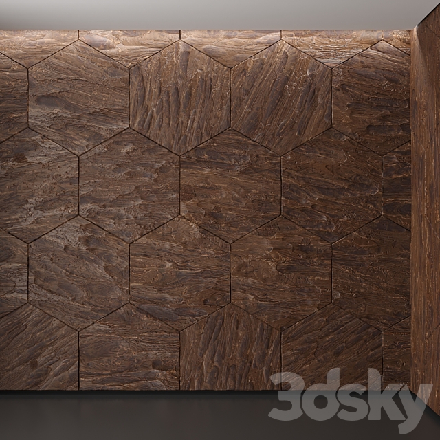 decorative wood panels 2 3ds Max - thumbnail 1