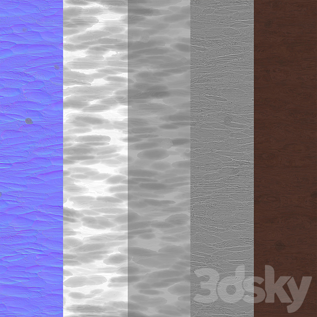 decorative wood panels 2 3ds Max - thumbnail 3