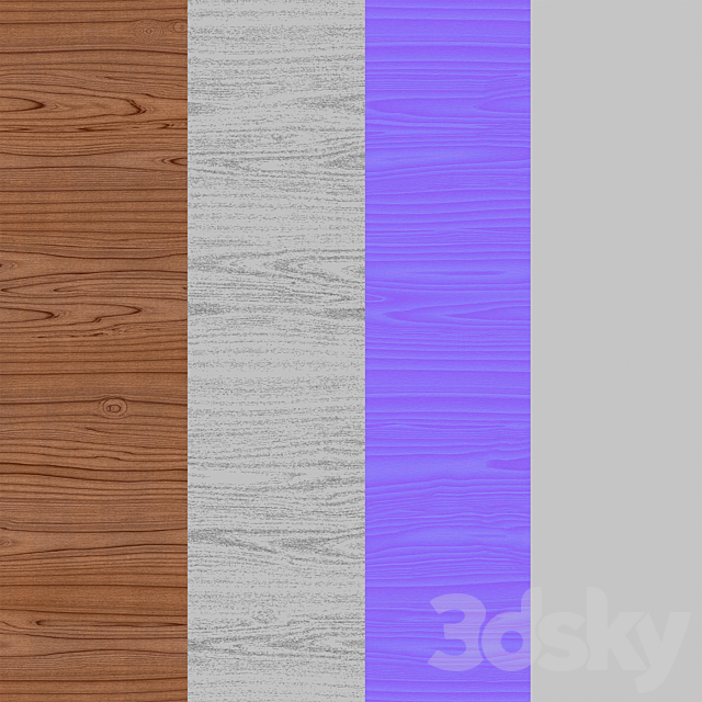 Fine Mahogany Wood Varnished 3DS Max Model - thumbnail 3