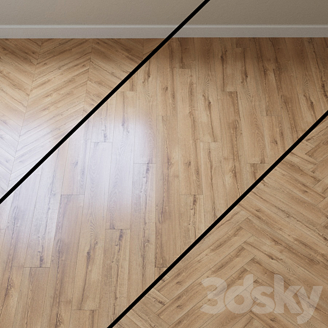 Laminate haro tritty 90 verano oak 3ds Max - thumbnail 1