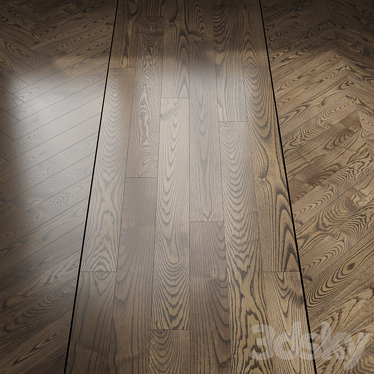 Mocha ash parquet 3DS Max Model - thumbnail 1