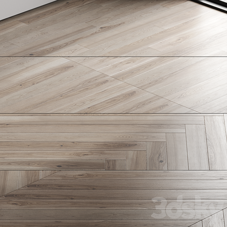 Oak parquet board 13 3DS Max Model - thumbnail 1