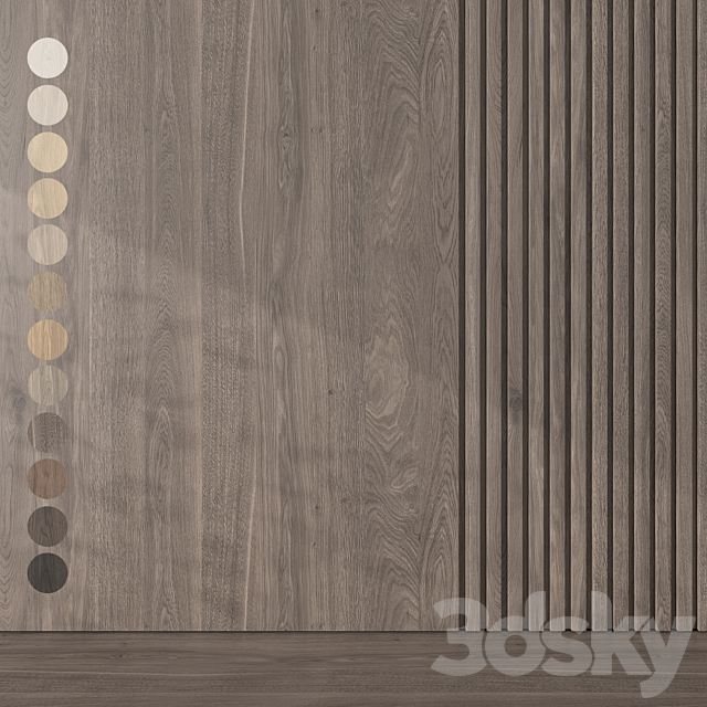 Oak texture 019 3ds Max - thumbnail 1