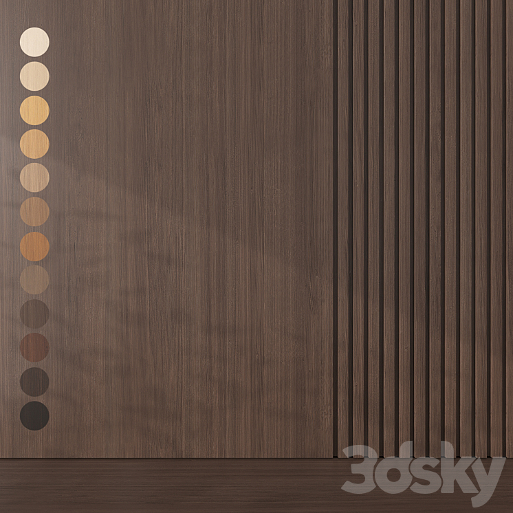 Oak texture 058 3DS Max Model - thumbnail 1