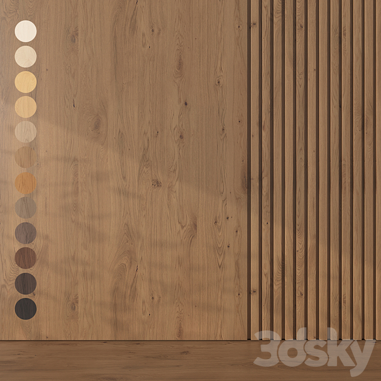 Oak Texture 061 3DS Max Model - thumbnail 1