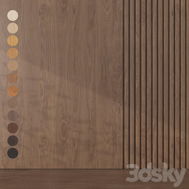 Oak texture 067 3DS Max Model - thumbnail 1