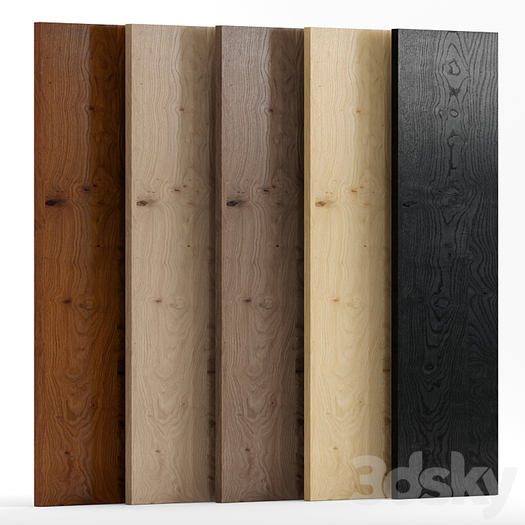 Oak_Knotty 2 wood with 5 materials 3DS Max - thumbnail 1