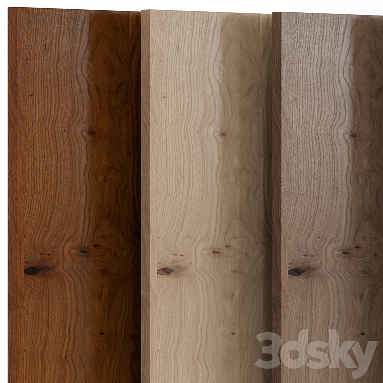 Oak_Knotty 2 wood with 5 materials 3DS Max - thumbnail 2