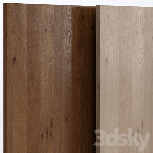 Oak_Knotty wood with 3 materials 3ds Max - thumbnail 2