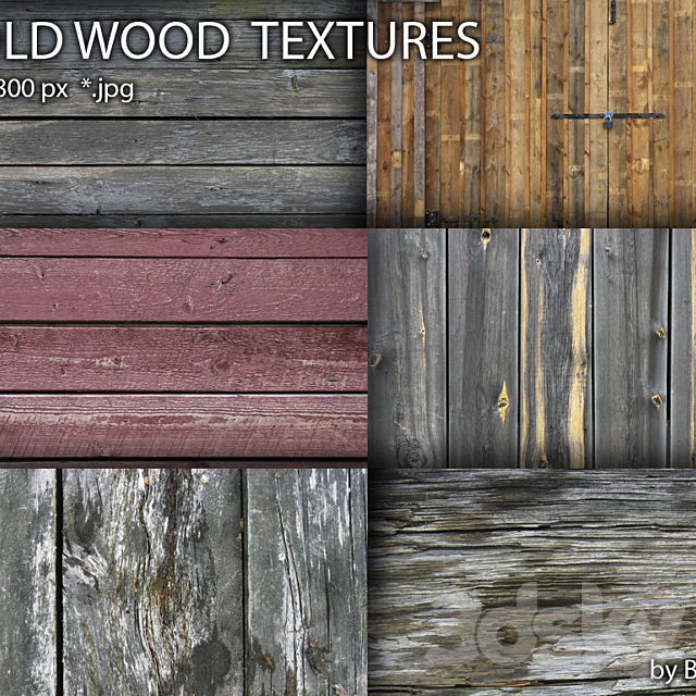 old wood texture 11 3DSMax File - thumbnail 1