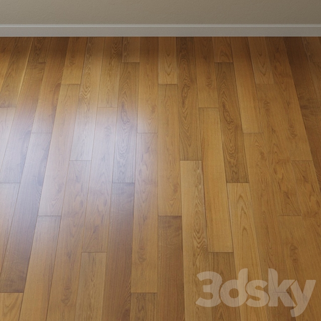 Parquet board Karelia Oak Grain Brown 3DS Max Model - thumbnail 2