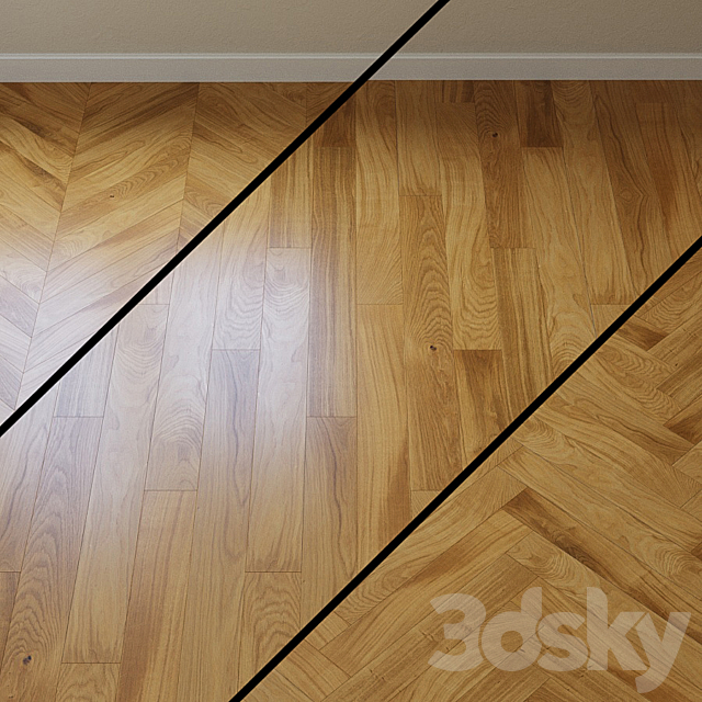 Parquet board Upofloor (Upofloor) oak oak 3ds Max - thumbnail 1