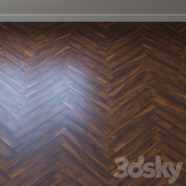 Parquet Krono Original Vintge Classic Pecan Red River 3DS Max Model - thumbnail 4