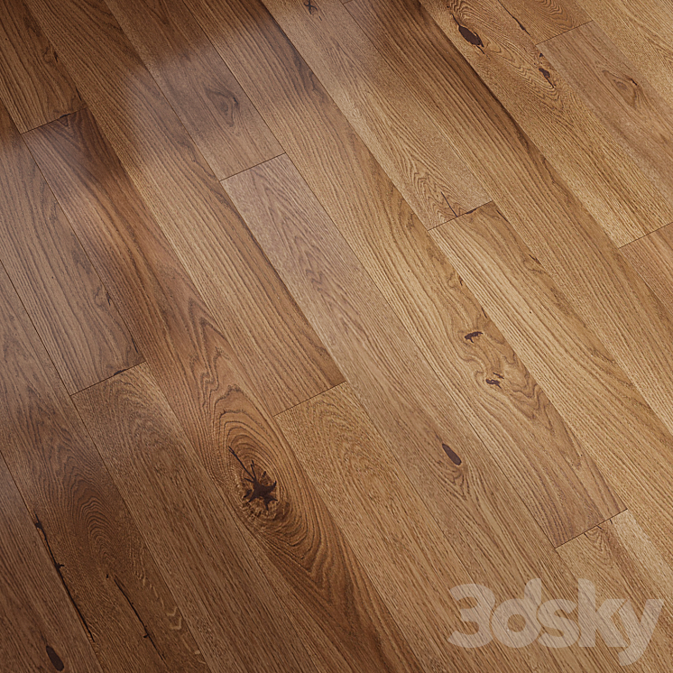 Parquet Oak BERGEN 3DS Max Model - thumbnail 2