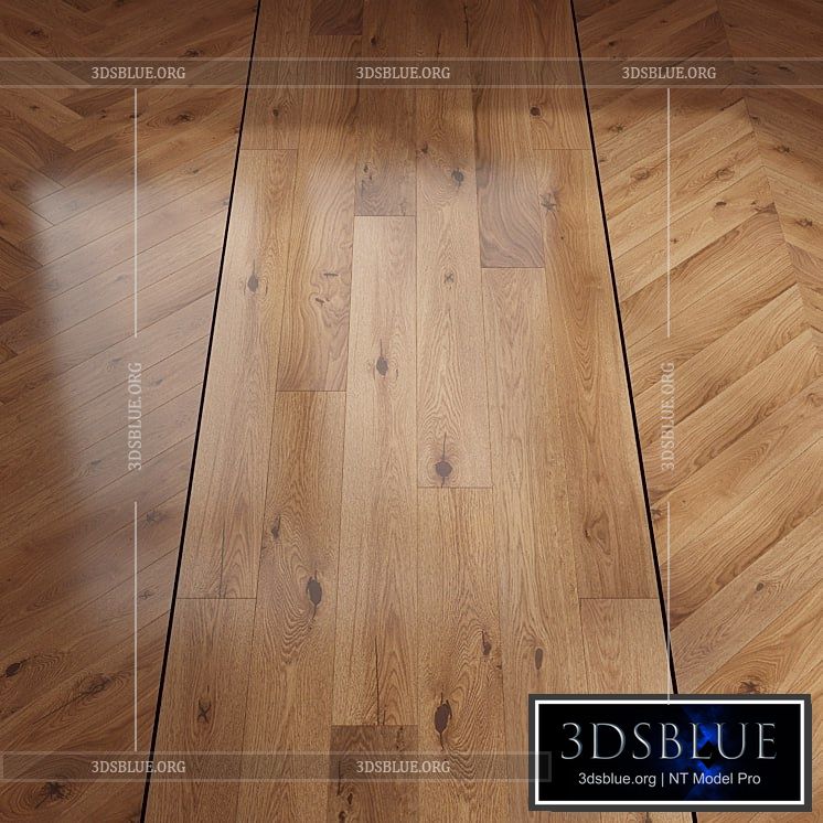 Parquet Oak BERGEN 3DS Max - thumbnail 3