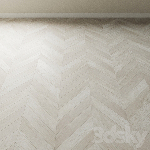 Parquet oak Coswick. Inspire Albatros Bleached 3ds Max - thumbnail 3