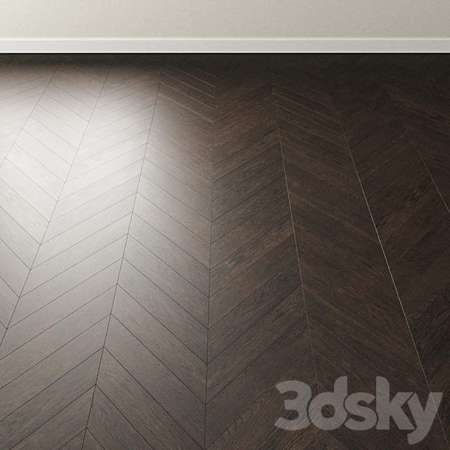 Parquet Oak Coswick. Inspire COAL dark 3ds Max - thumbnail 2