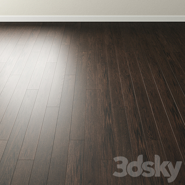 Parquet Oak Coswick. Inspire COAL dark 3ds Max - thumbnail 3