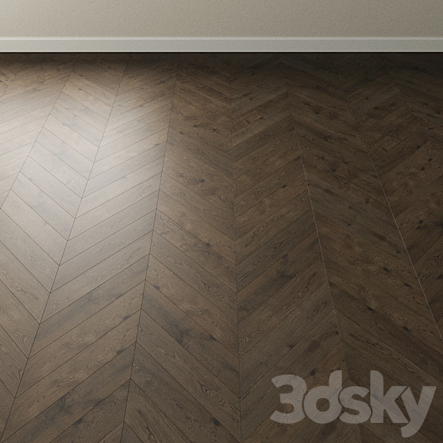 Parquet oak Coswick. Inspire MARSEILLE gray 3DS Max Model - thumbnail 3