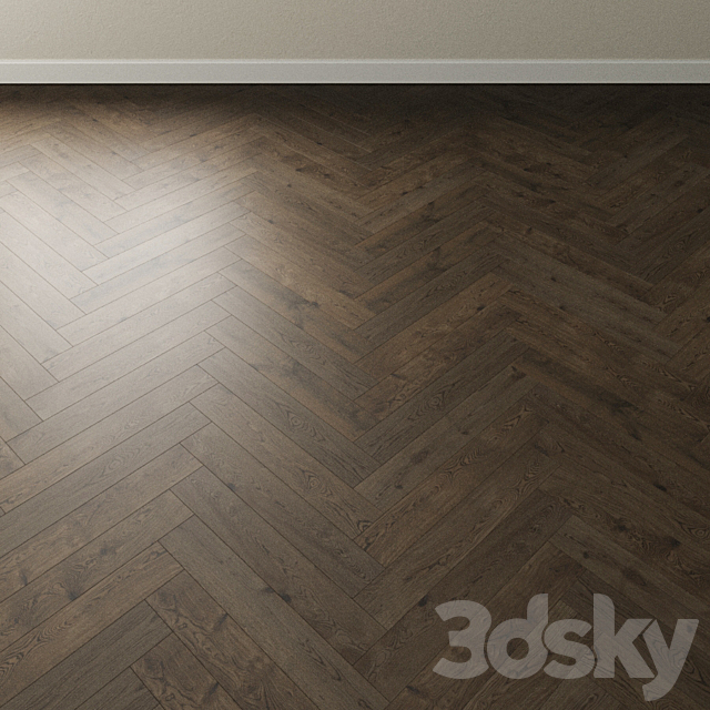 Parquet oak Coswick. Inspire MARSEILLE gray 3DS Max Model - thumbnail 4