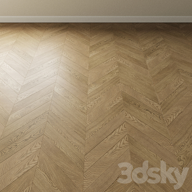 Parquet oak Coswick. Inspire SAND Bleached 3ds Max - thumbnail 3