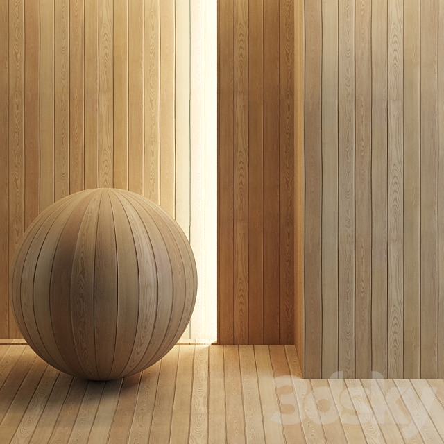 Pine planks 3ds Max - thumbnail 1