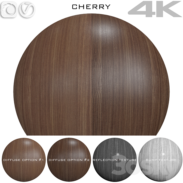 Seamless texture – Cherry 2 3ds Max - thumbnail 1