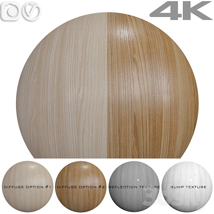 Seamless texture – Chestnut 3DS Max Model - thumbnail 3